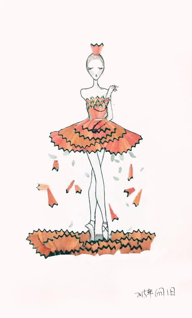 铅笔屑贴画