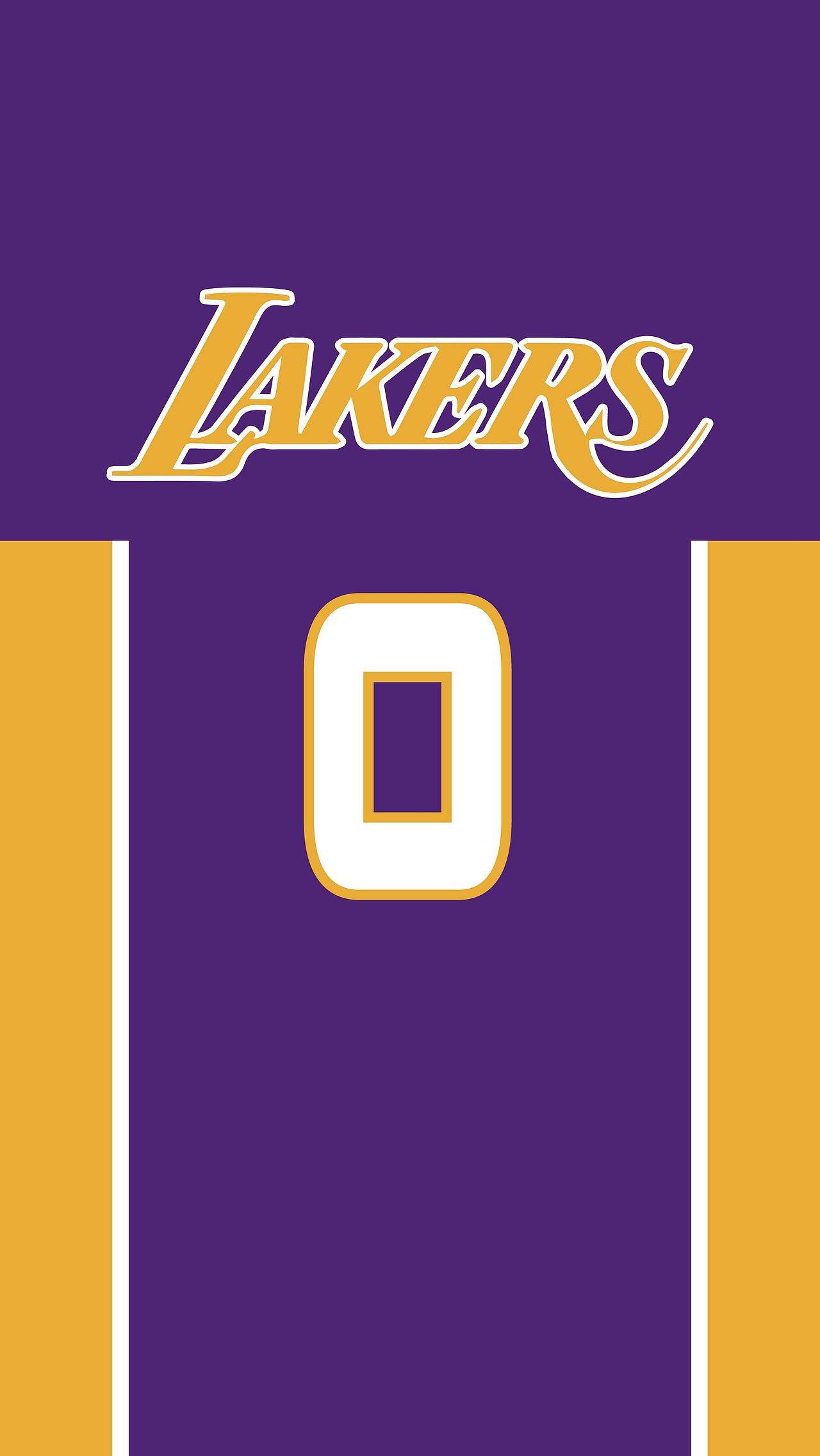 nba湖人队紫色球衣主题手机壁纸头像