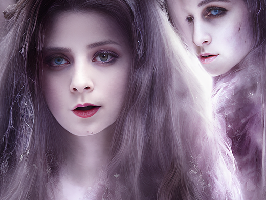 #站酷梦笔#女鬼，古装，大场景，丁达尔，灯光，光晕，