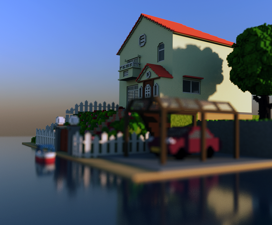 MagicaVoxel小练习：《悬崖上的金鱼姬》场景（图ZMTA5MzI0Mzgw） - 场景 - 站酷设计师Jida是几达原创素材 - 站酷ZCOOL