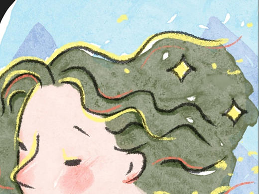 插画打卡开始!!编号001