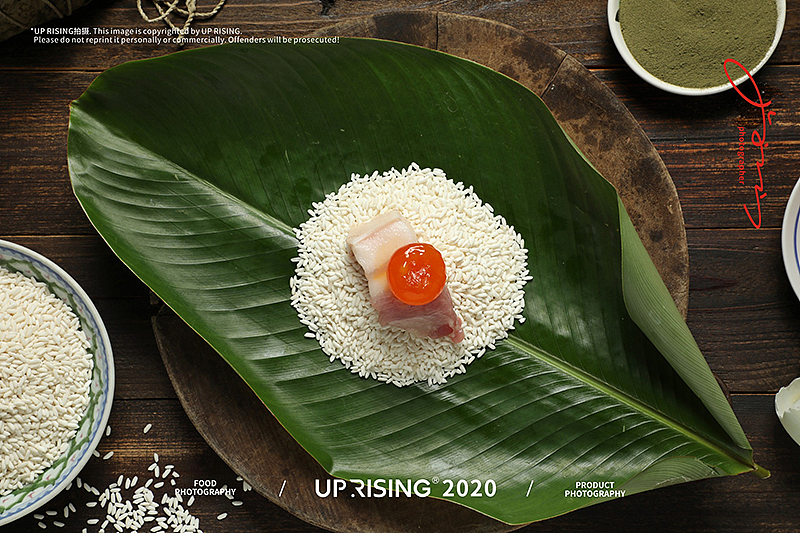 UP RISING®#产品摄影#黑猪肉粽子