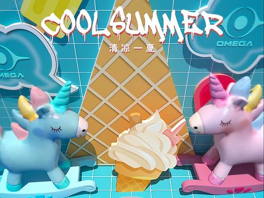 夏日冰激淋酒吧座位圖（個人主頁-ZNDUwOTcwMjQ=） - 場景 - 站酷設計師VJSiwen原創(chuàng)素材 - 站酷ZCOOL