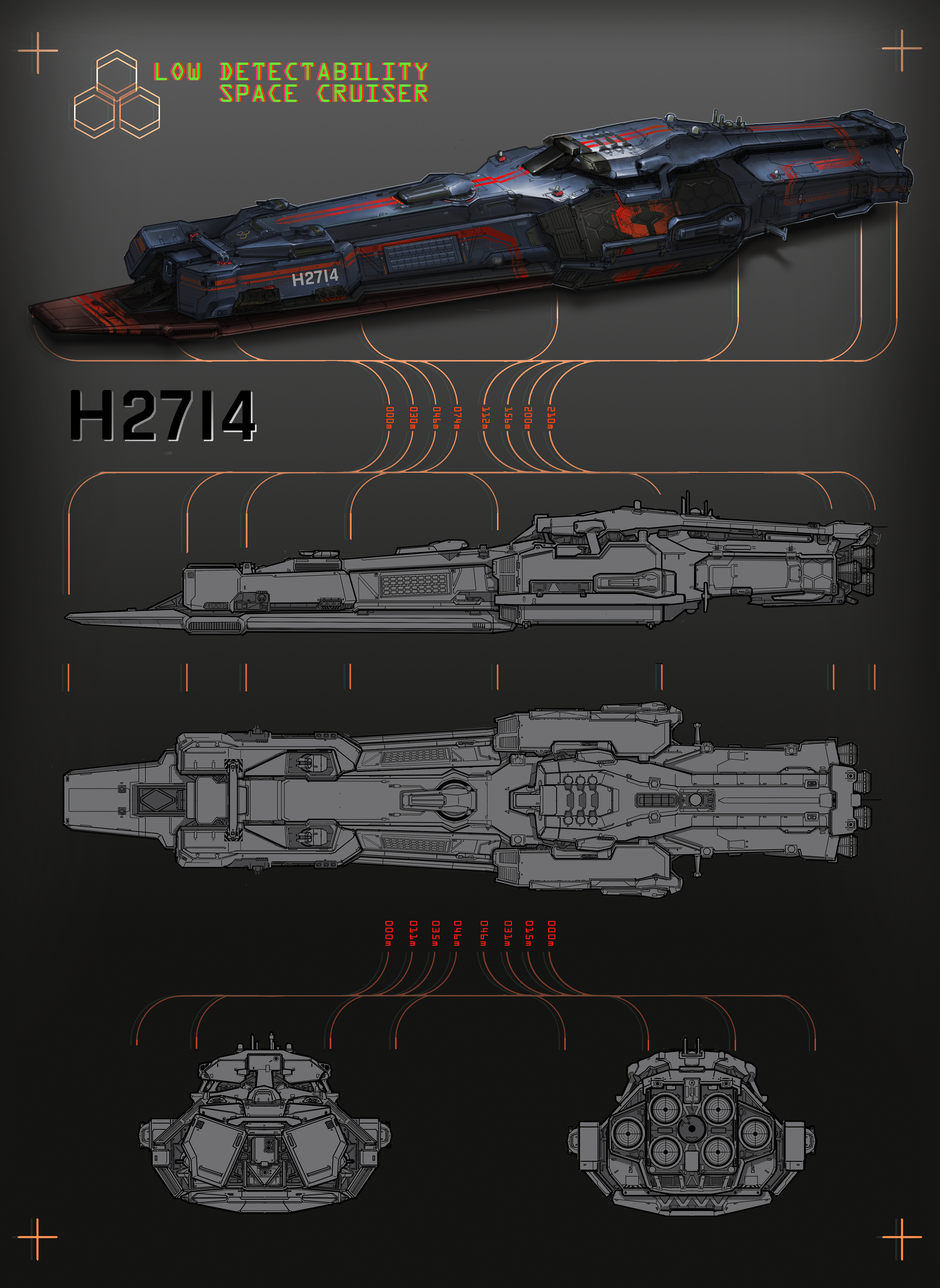 太空巡洋舰设计方案及舱室舰载机设计
