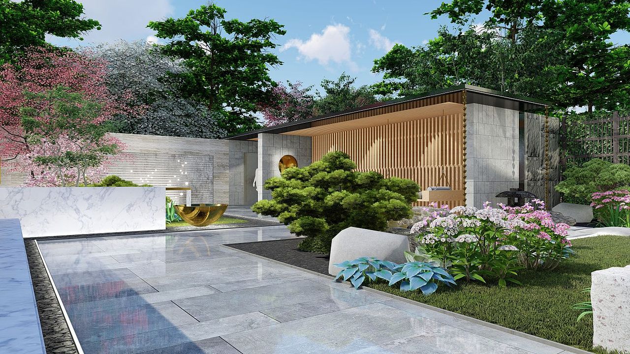 禅意现代花园（图ZMzIzNjQwNjAw） - 景观设计 - 站酷设计师温澜潮生_ewan原创素材 - 站酷ZCOOL