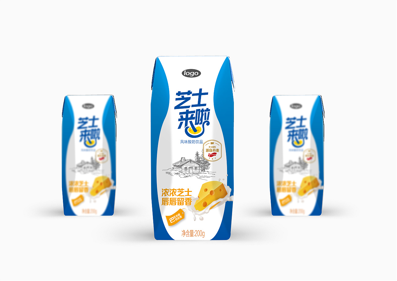 芝士酸奶|平面|包装|苜蓿葱花 - 原创作品 - 站酷 (zcool)