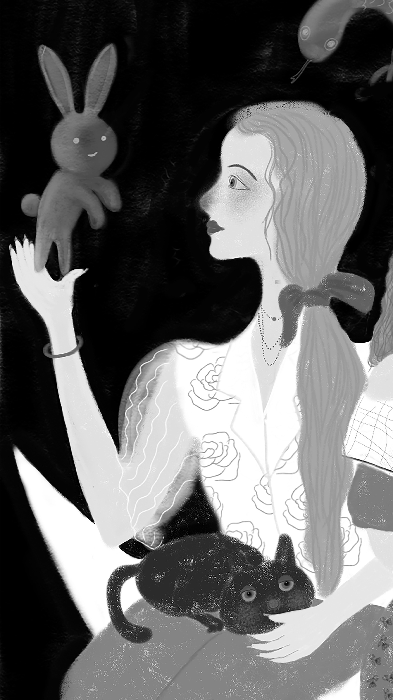 《白月光》（圖ZMjY0OTEwMjg0） - 海報 - 站酷設(shè)計師呂子子子原創(chuàng)素材 - 站酷ZCOOL