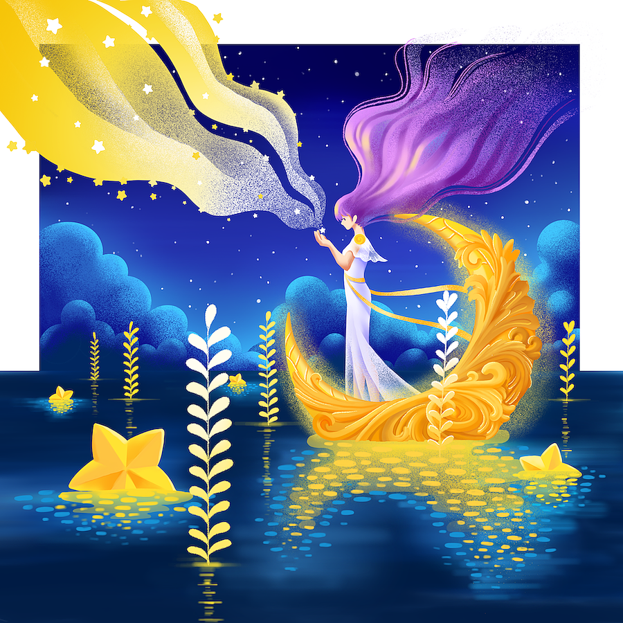 幻想女孩【图组】（图ZMTcyNzkxOTI0） - 艺术插画 - 站酷设计师Sarran_Mu原创素材 - 站酷ZCOOL