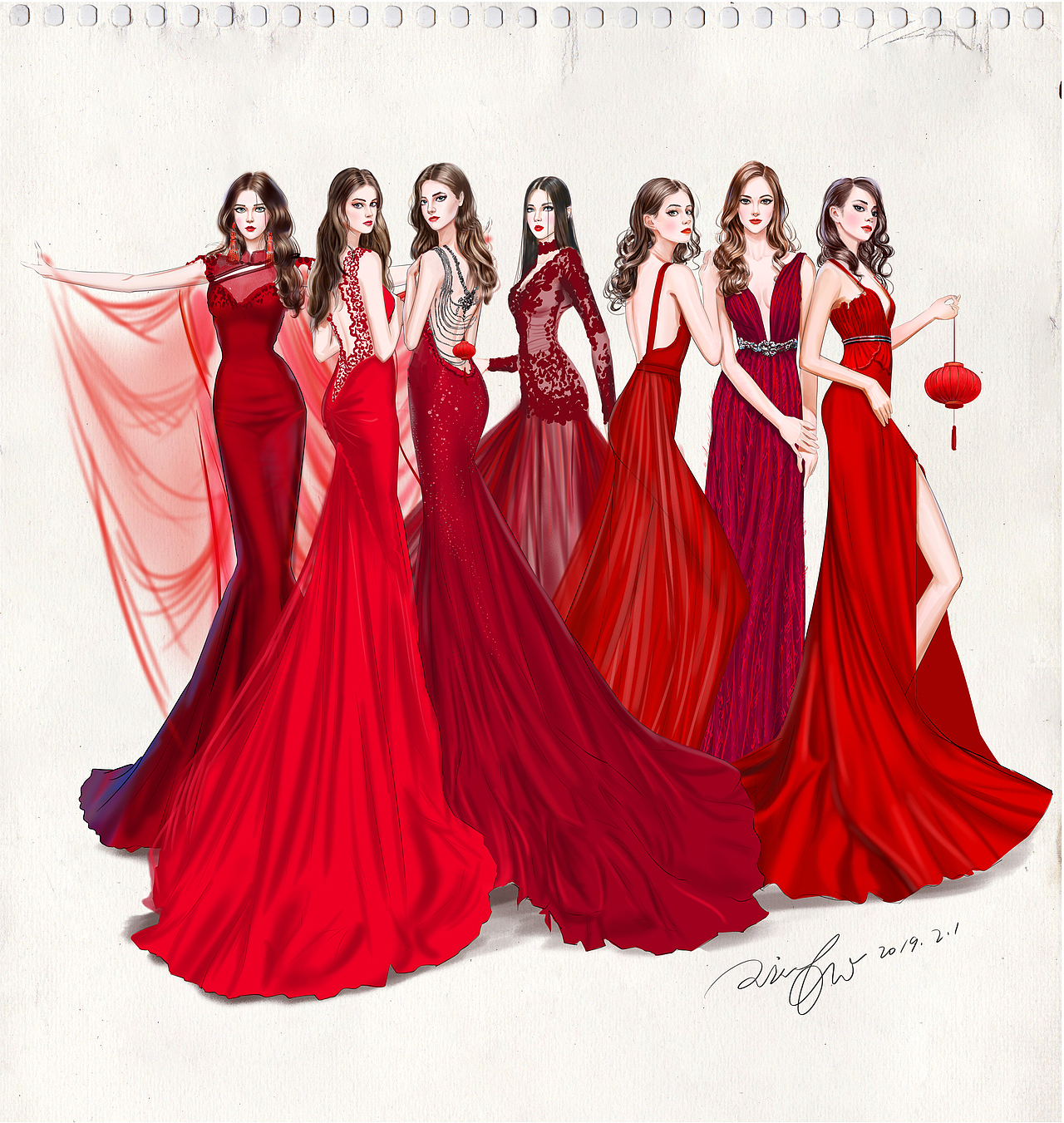 春到人间人似玉,灯烧月下月如银。（图ZMjg4NDQwMjMy） - 商业插画 - 站酷设计师倾轻松原创素材 - 站酷ZCOOL