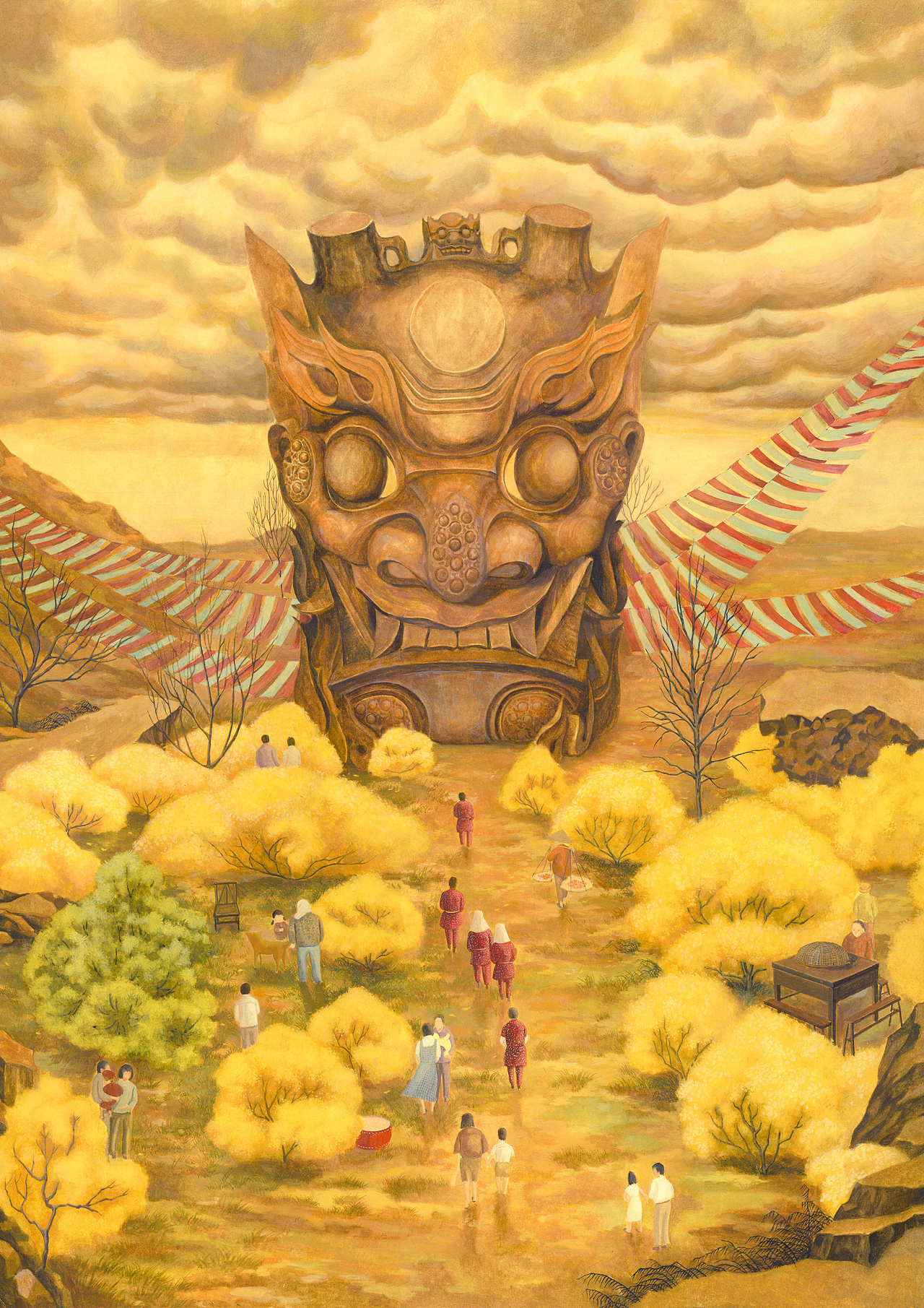 宣传插画——傩戏的视觉化海报（图ZMjgzNjA2MTUy） - 商业插画 - 站酷设计师云祗kumo原创素材 - 站酷ZCOOL