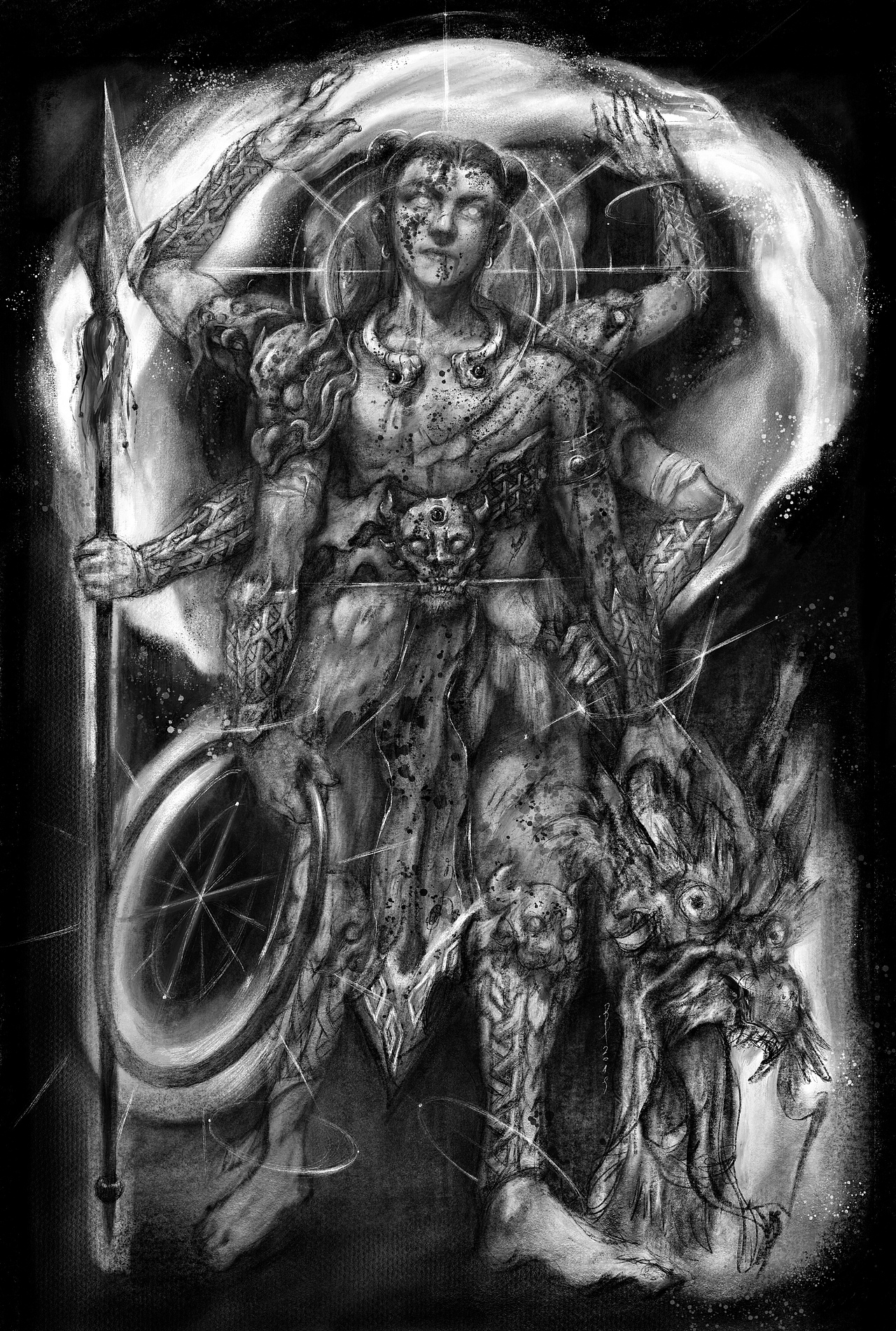 黑神话 三头六臂 硬核中国风的人物设定