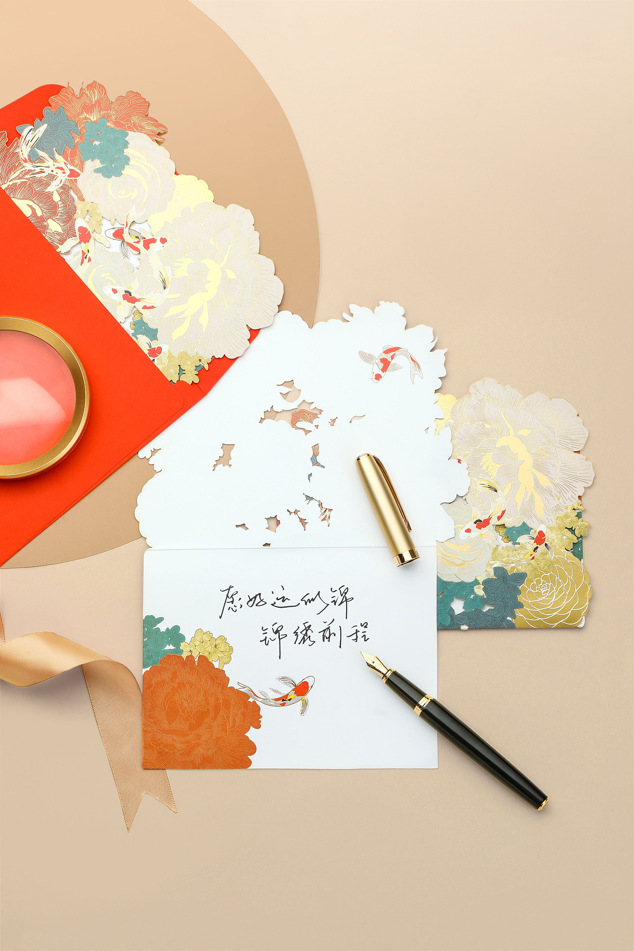 "似锦"异形艺术贺卡