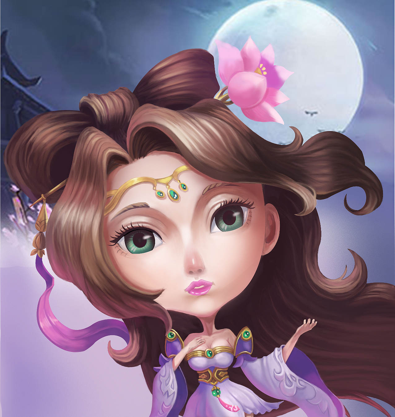 Q版貂蝉（图ZODk2MDgxNDg=） - 游戏UI - 站酷设计师忽而今夏1原创素材 - 站酷ZCOOL