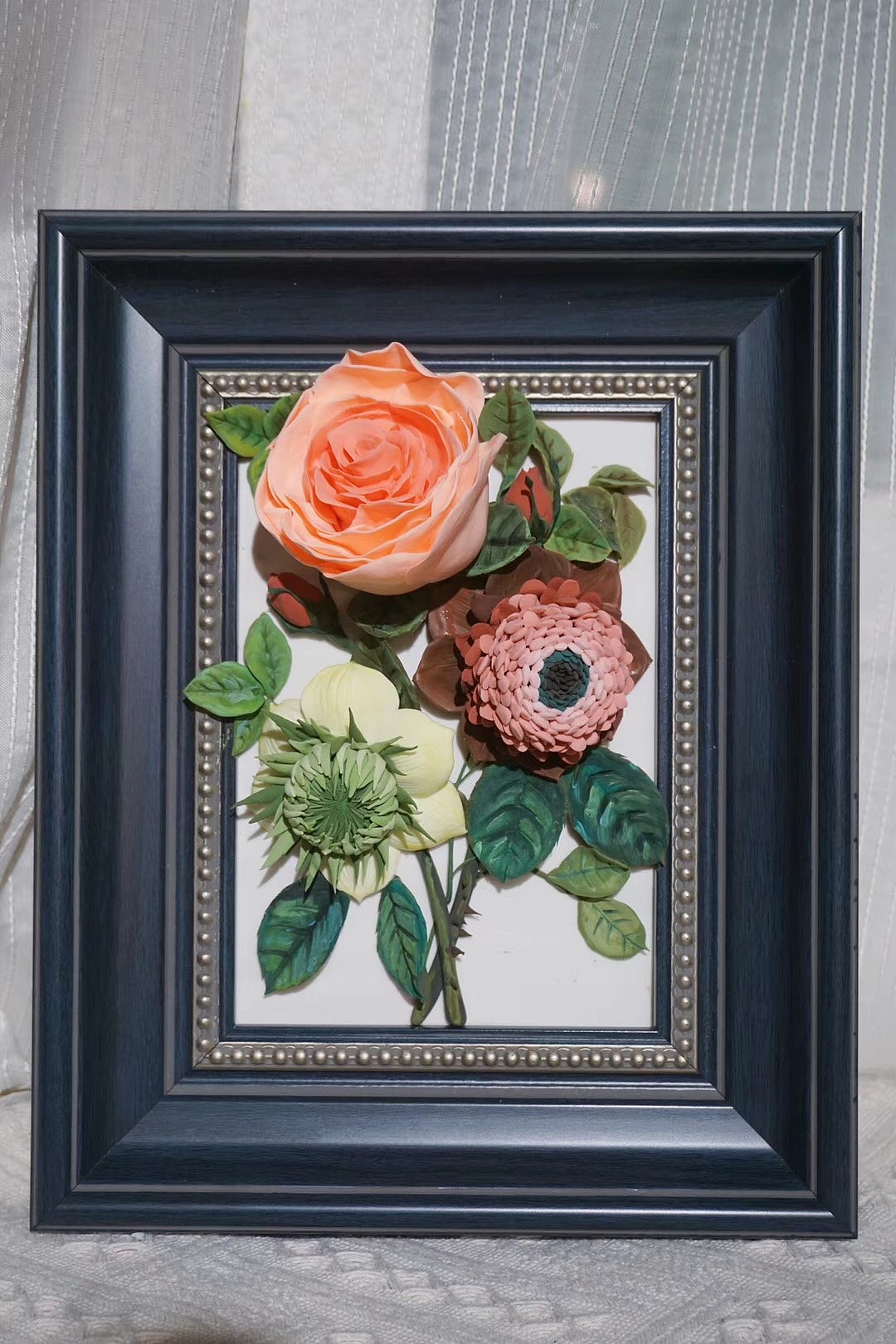 指见生活粘土浮雕画培训学员作品欣赏