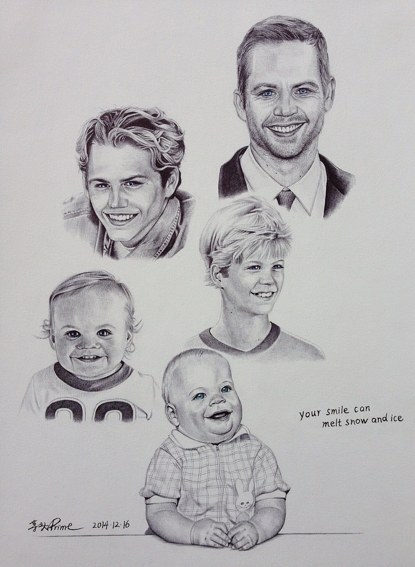 圆珠笔手绘 保罗沃克（图ZMTU0NDM5NDI0） - 绘画 - 站酷设计师芋头Prime原创素材 - 站酷ZCOOL