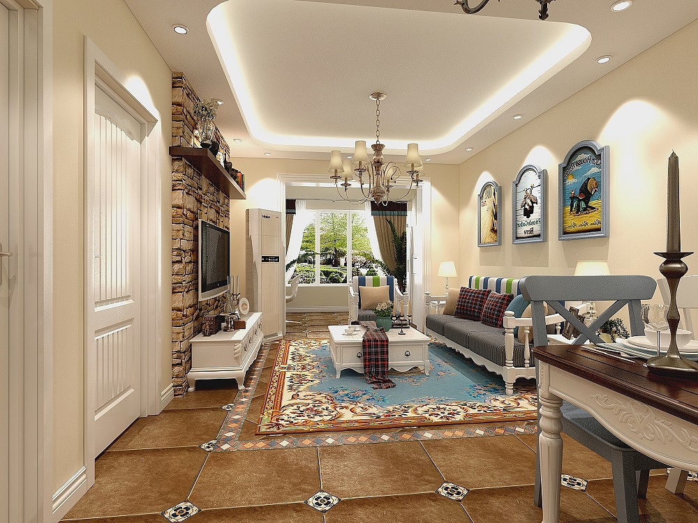 京东家装建邺城地中海装修效果案例