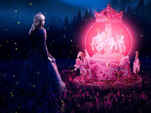 旋转木马海报创作