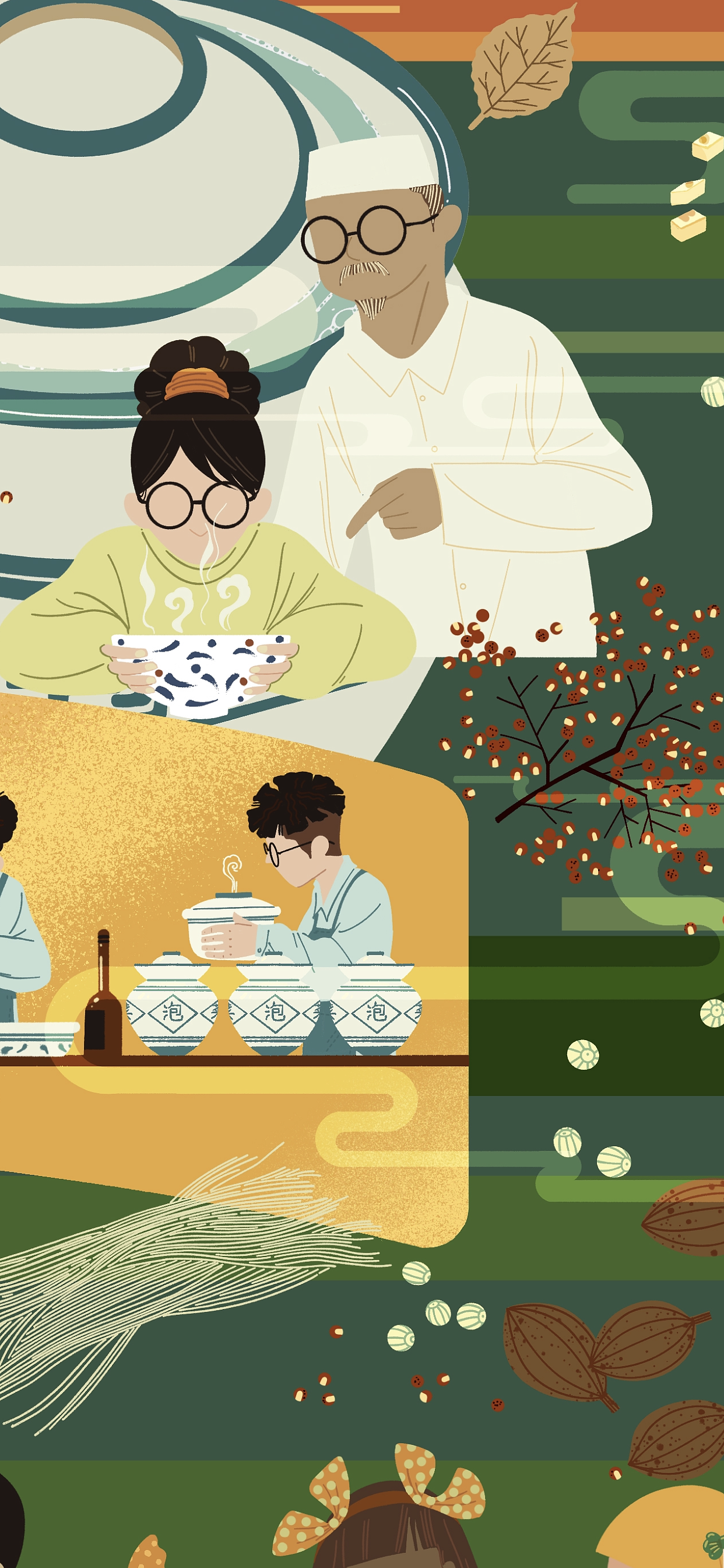 传承“永信一”墙面KV（图ZMzE2MTEzNDY4） - 商业插画 - 站酷设计师九山DADA原创素材 - 站酷ZCOOL