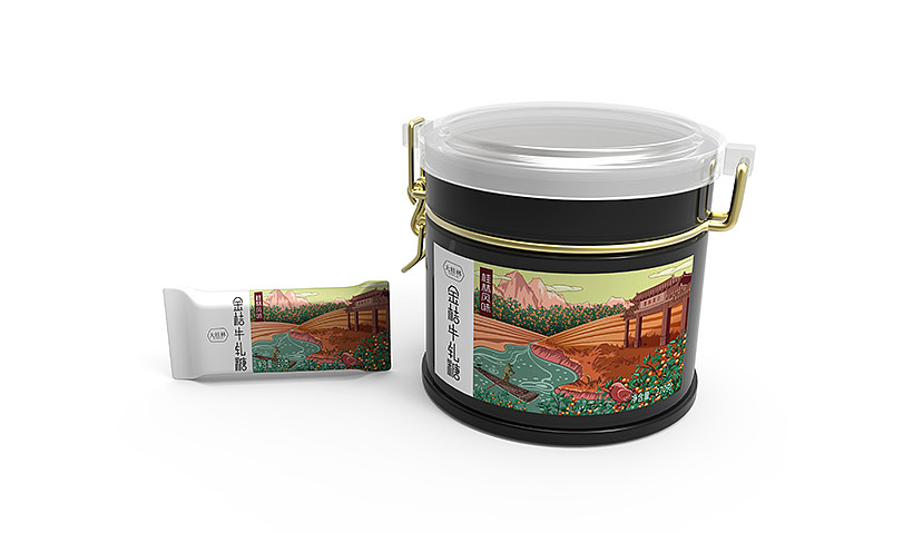 牛轧糖包装设计｜插画设计｜特产糕点包装设计|圣智扬创意设计（图ZNjAzOTQwNDQ=） - 包装 - 站酷设计师圣智扬包装设计原创素材 - 站酷ZCOOL
