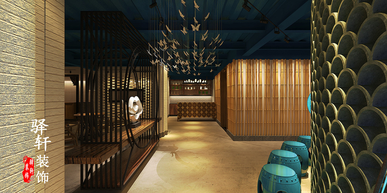 合肥餐厅装修设计__刀板香餐厅设计效果图鉴赏