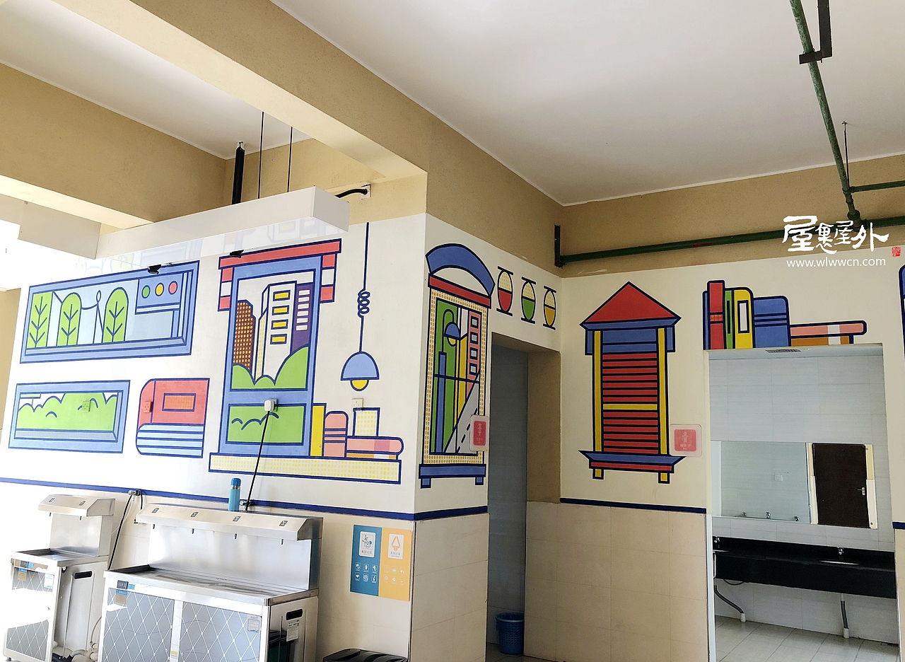 杭州丁兰小学(二期)空间墙绘设计