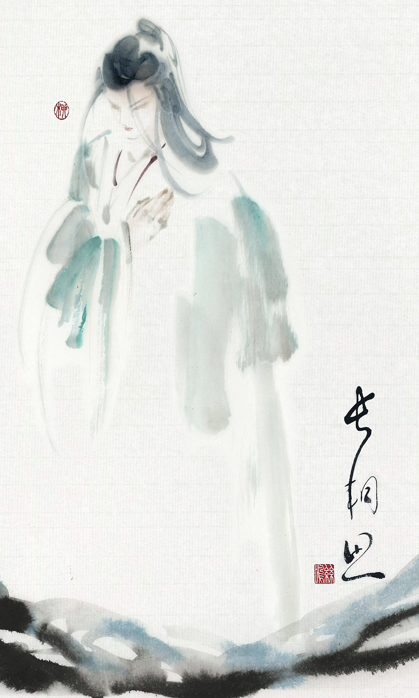 暑风从此度~以水入墨问寂寥~