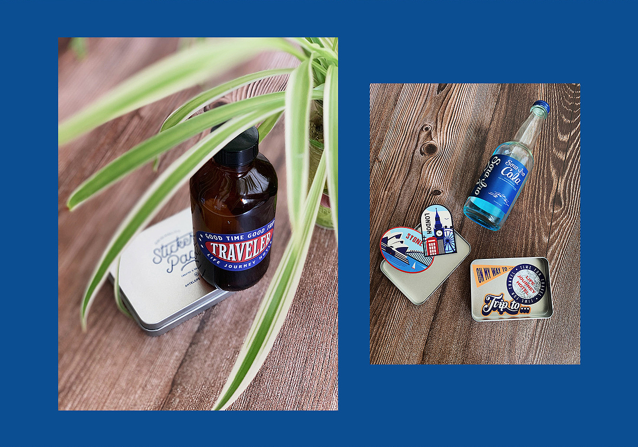 Antelope Project x Life Journey联名 原创旅行贴纸组