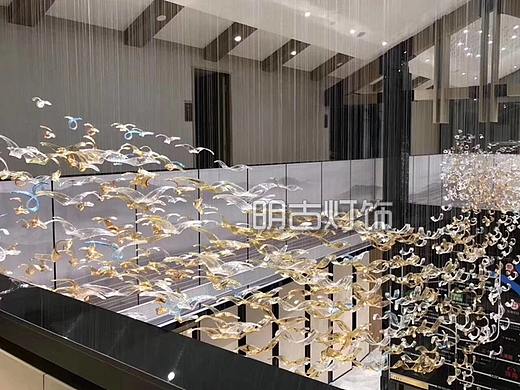 手工艺术玻璃吊灯 明古定制