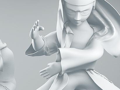 KOF人物建模C4D建模