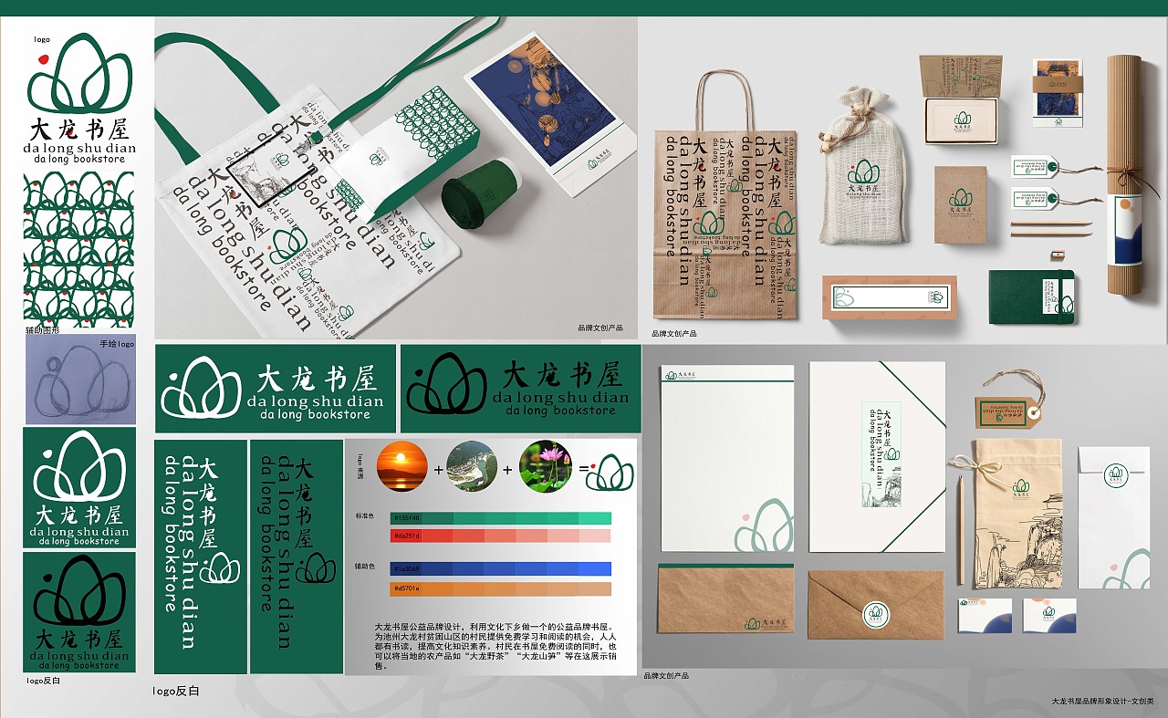 大龙书屋公益品牌VI设计（图ZMTgyMjAwNTYw） - 品牌 - 站酷设计师Z14360849原创素材 - 站酷ZCOOL