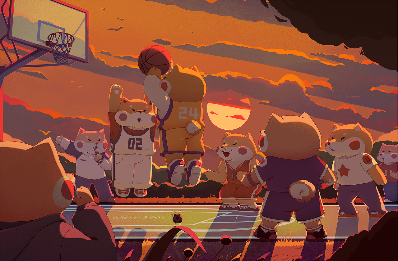 篮球少年柴（图ZMjkxNDU4NDE2） - 创作习作 - 站酷设计师古怪的十一原创素材 - 站酷ZCOOL