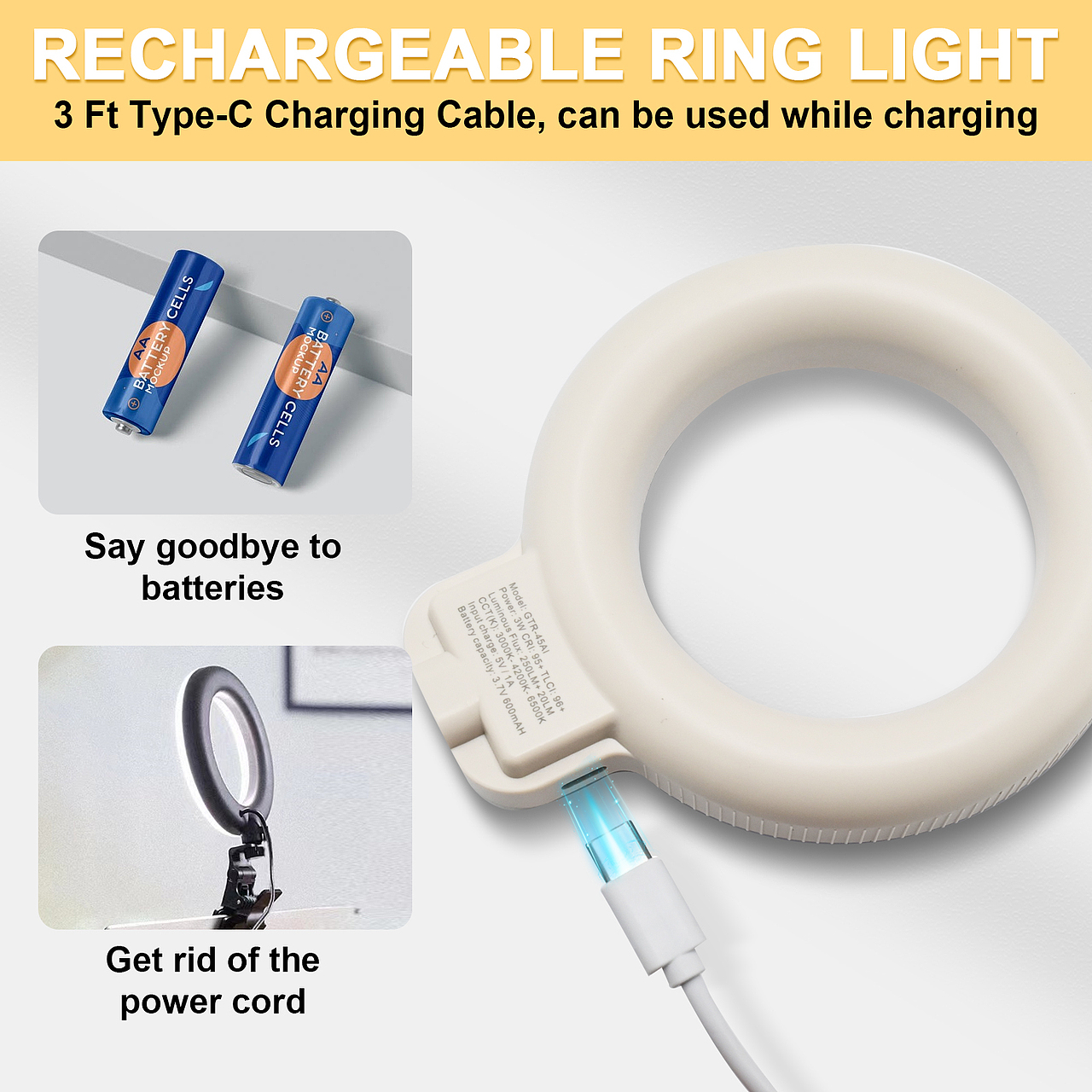 亚马逊-迷你闪环补光灯