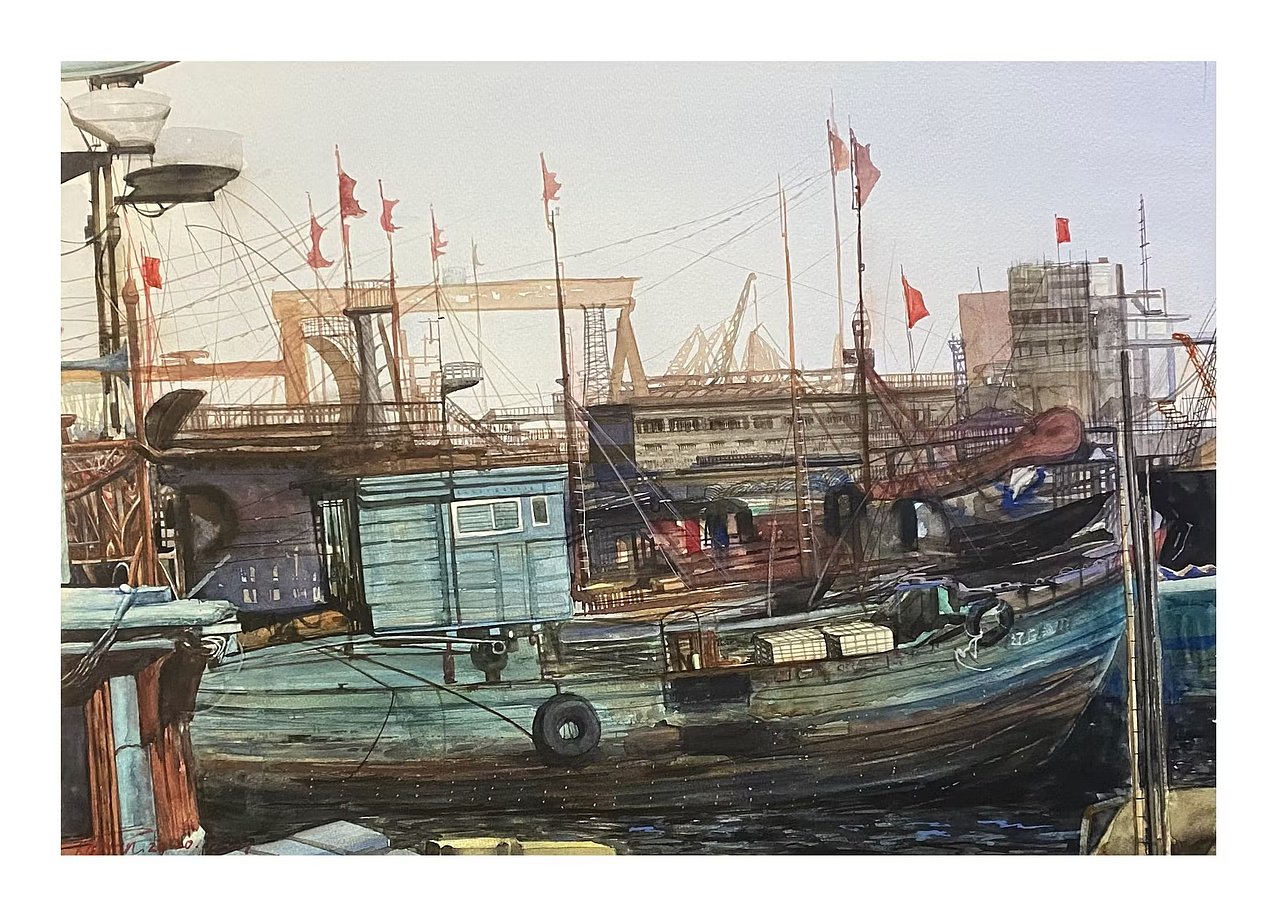 纸本水彩｜满载而归（图ZMzMxNDQ2OTM2） - 绘画 - 站酷设计师恺沿原创素材 - 站酷ZCOOL