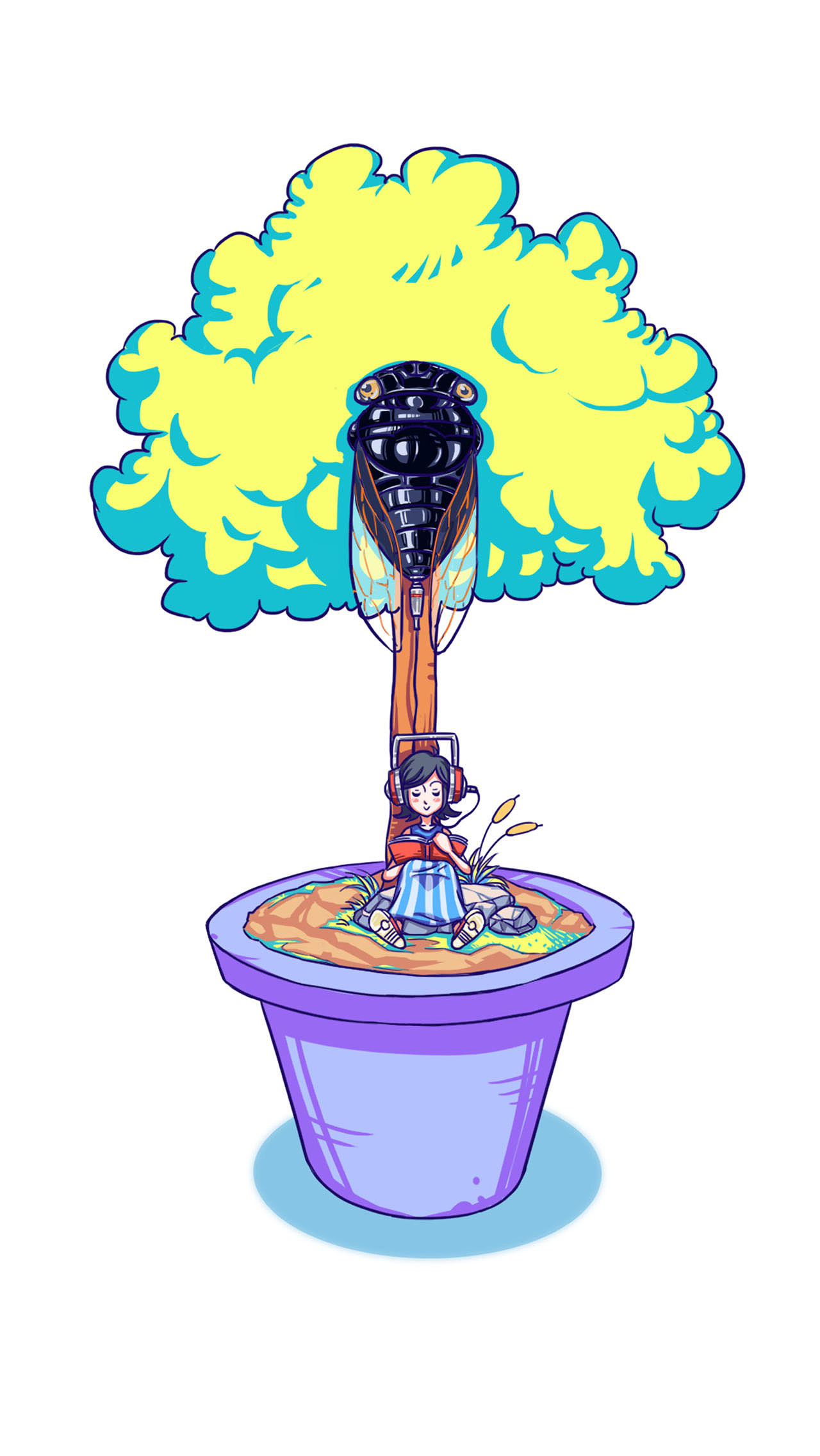 夏日小品（图ZMTEzOTQwNzU2） - 商业插画 - 站酷设计师四蹄蝌蚪原创素材 - 站酷ZCOOL