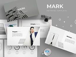 极简灰年终总结述职报告通用keynote模板