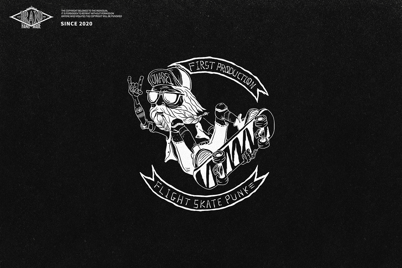 SKATE PUNK（图ZMjAzNTM2ODI0） - 商业插画 - 站酷设计师Monkkkk原创素材 - 站酷ZCOOL