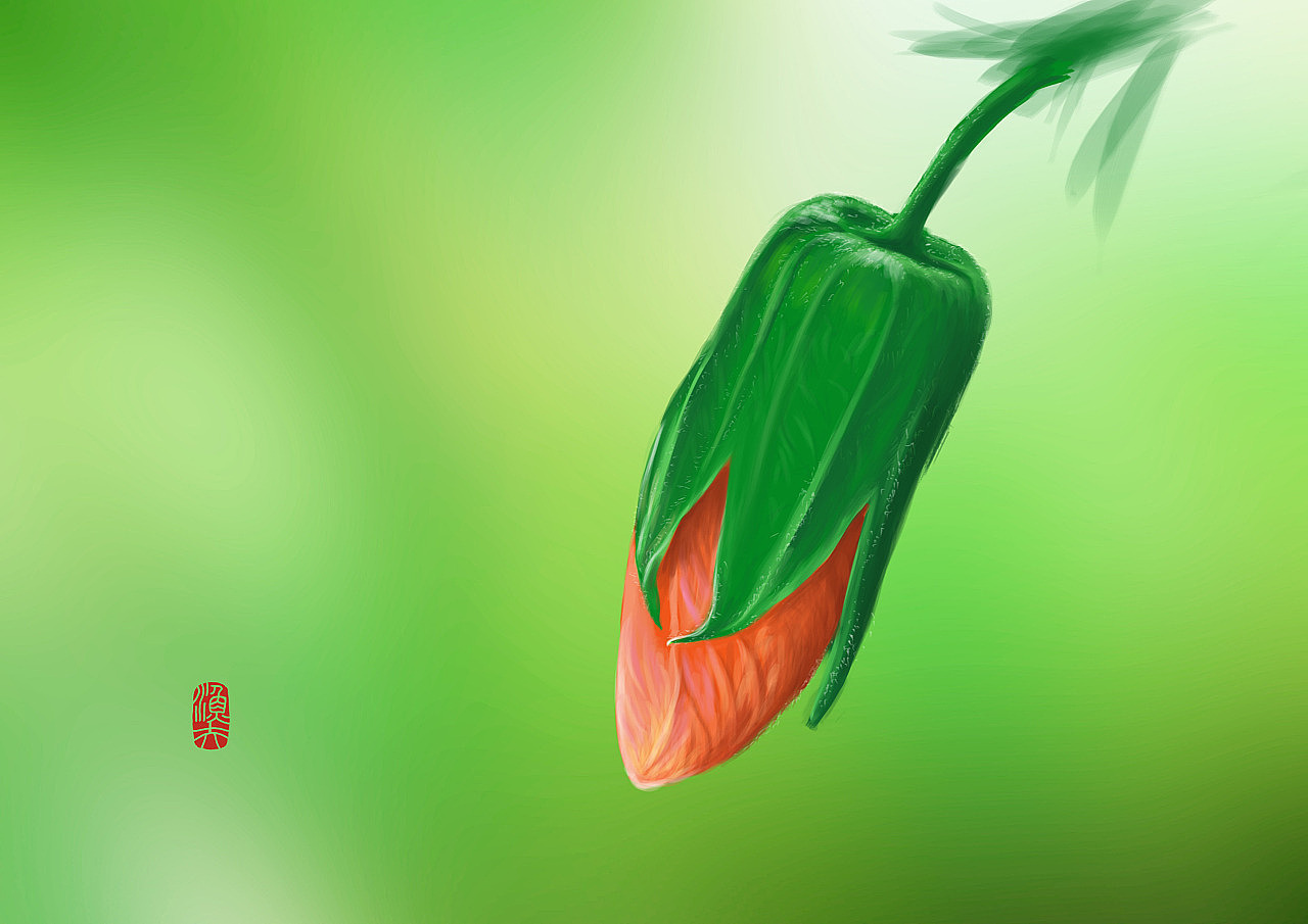 一花一叶一枝