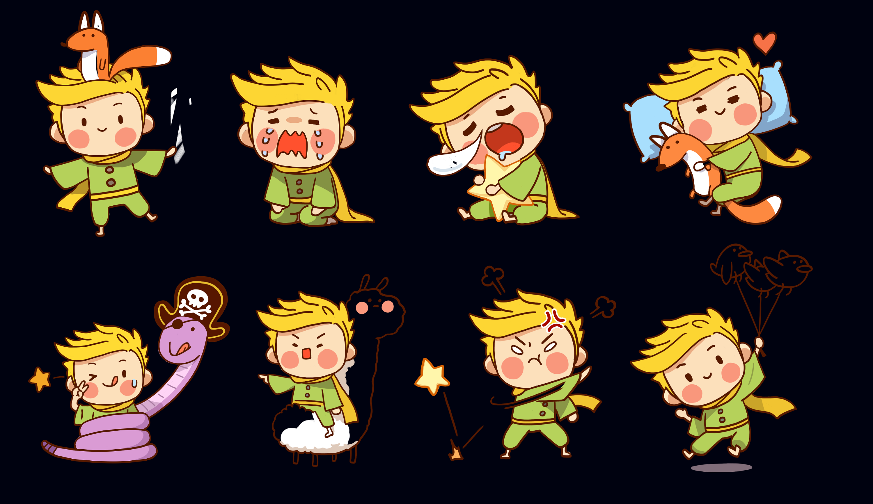 淘气包小男孩表情包