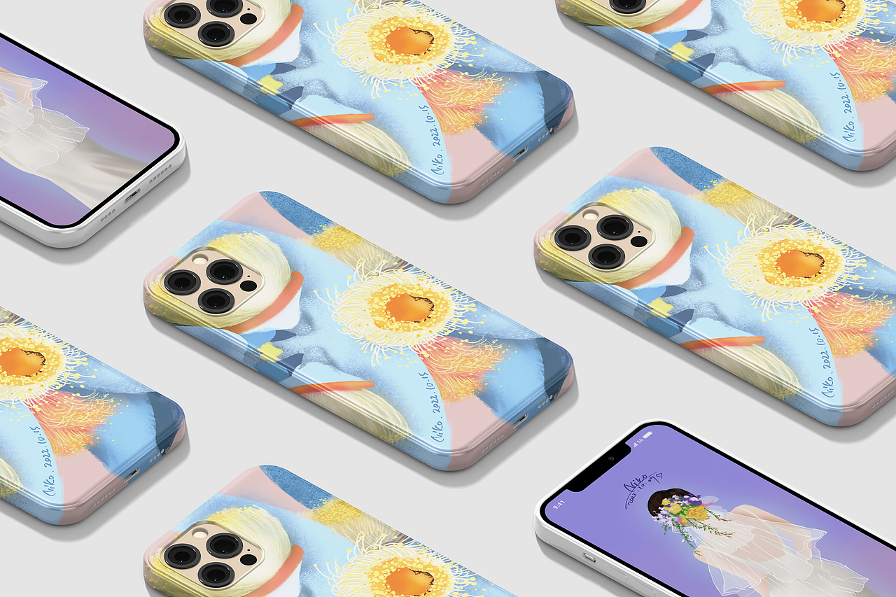 2022虎年速涂插画设计目标达成+2023兔年台历应用