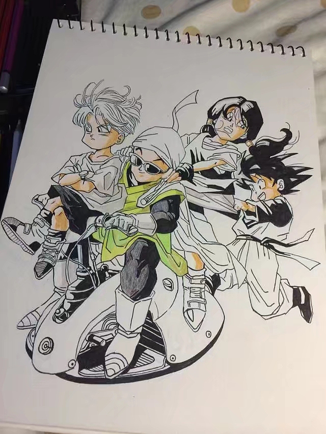 临摹鸟山明【七龙珠】封面插画|动漫|其他动漫|小柯手绘工作室_原创