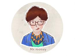 Mr.money-临摹板绘一张