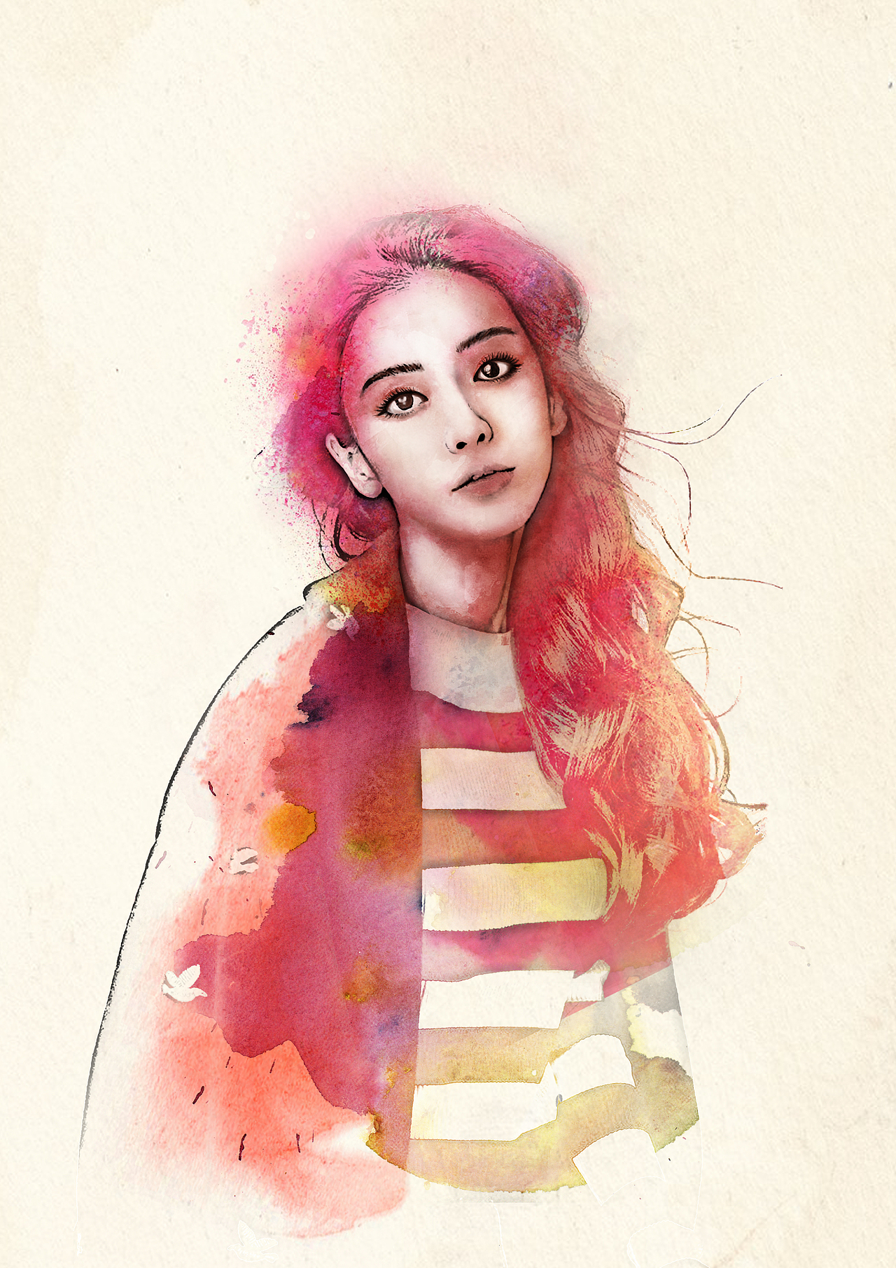 人物處理水墨畫（圖ZMTI1NzcwOTQw） - 新銳潮流插畫 - 站酷設(shè)計(jì)師云昀眾生原創(chuàng)素材 - 站酷ZCOOL