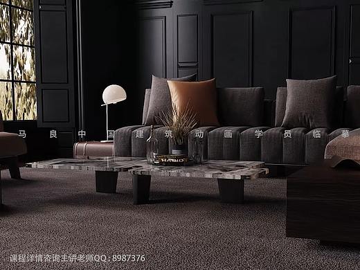 马良中国动画班学员临摹作品-室内漫游动画