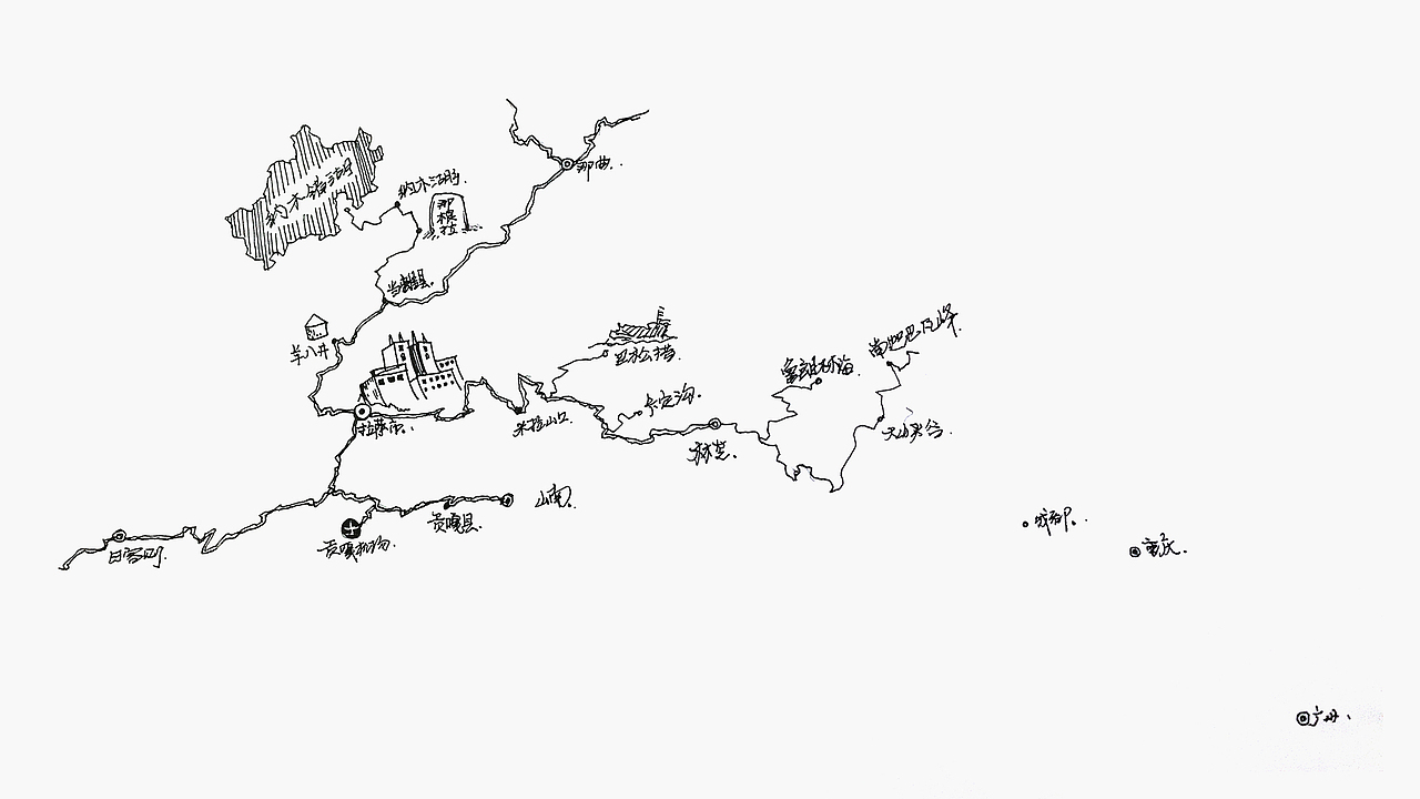 走过的路大概就是这么个分布……