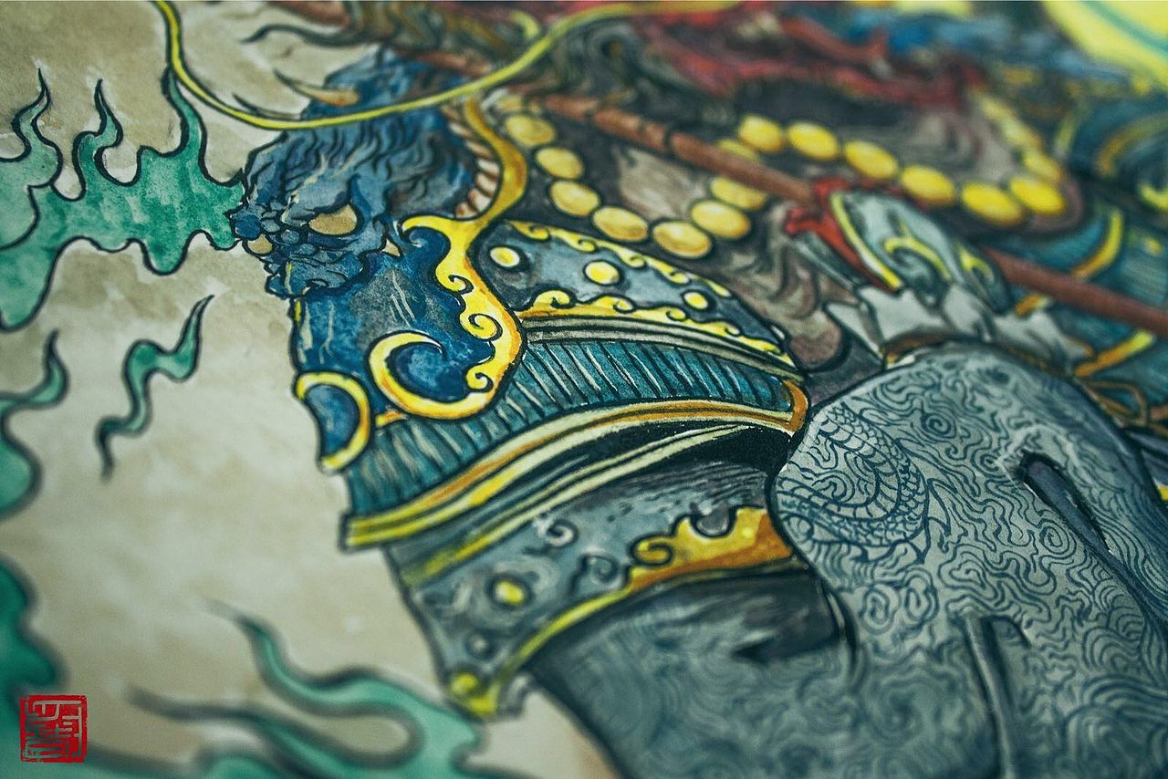 牛魔踏龙神（图ZOTQ3MzI3MjQ=） - 绘画 - 站酷设计师守望者Swangzhe原创素材 - 站酷ZCOOL