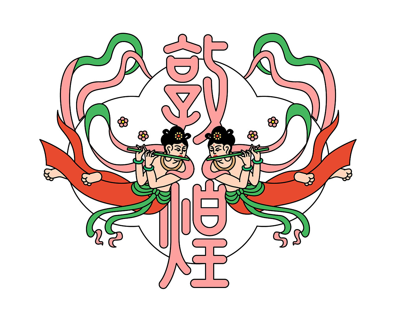 敦煌—众生万象（图ZMjU4NDg0OTAw） - 图案 - 站酷设计师陈乐哎原创素材 - 站酷ZCOOL