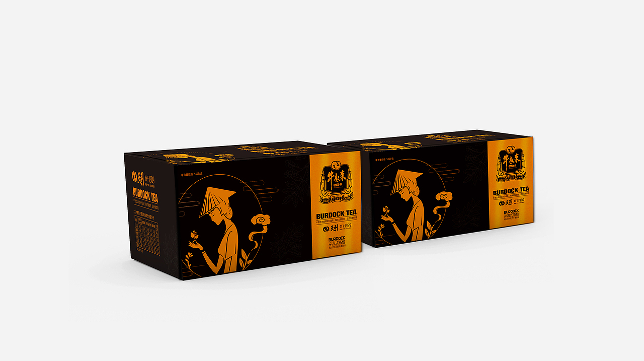 牛蒡茶包装形象设计