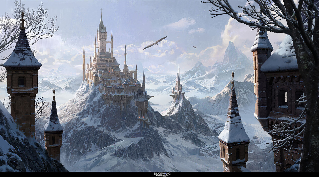 冰封城堡|插画|游戏原画|brucewang王升平_原创作品-站酷(zcool)