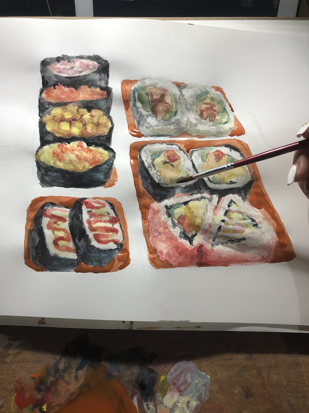 水彩手帐素材库