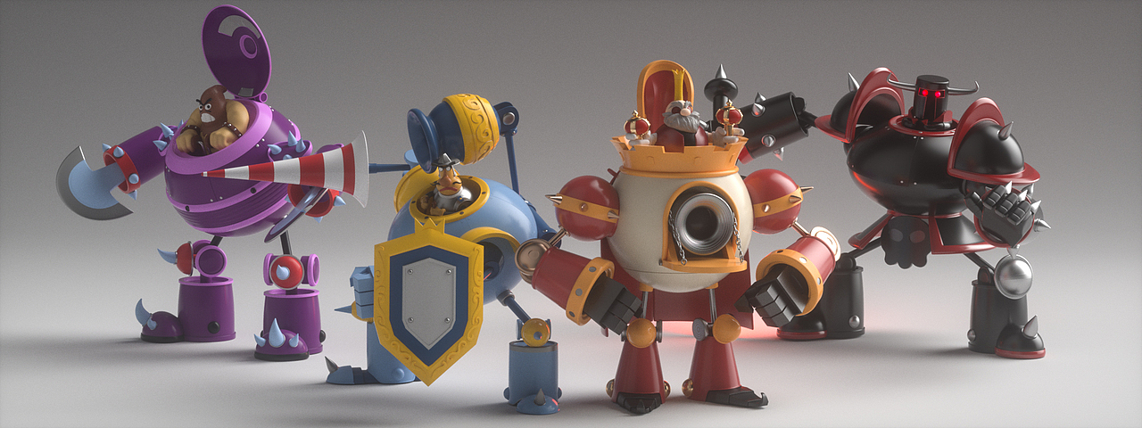 C4D作品——中世纪斗士